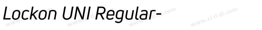 Lockon UNI Regular字体转换 Lockon UNI Regular字体转换